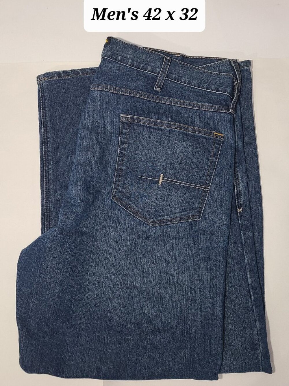 Ariat Rebar M4 Relax Boot Men's Blue Denim Jeans Size 42 x 32